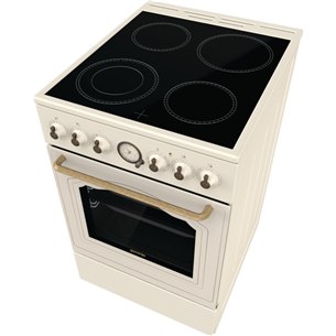 Gorenje, retro, 70 L, beige - Freestanding Ceramic Cooker