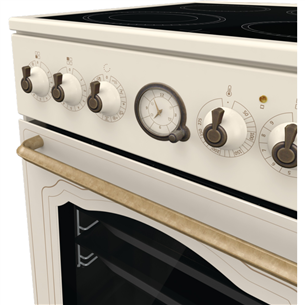 Gorenje, retro, 70 L, beige - Freestanding Ceramic Cooker