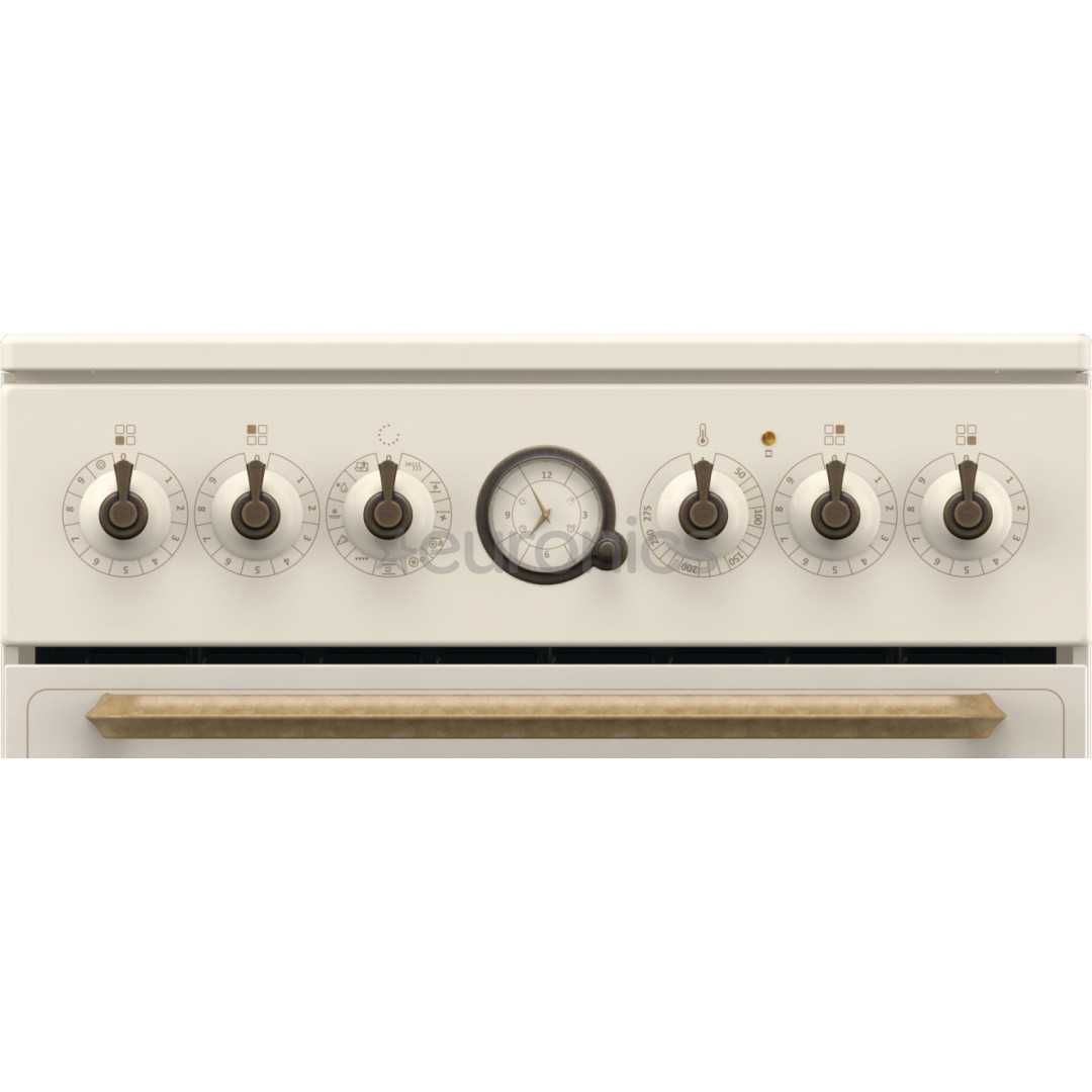 Gorenje, ретро, 70 л, бежевый - Отдельностоящая керамическая плита