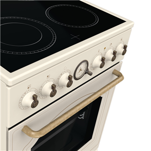 Gorenje, retro, 70 L, beige - Freestanding Ceramic Cooker