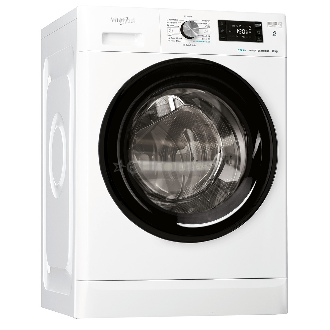 Whirlpool, 8 kg, depth 63 cm, 1400 rpm, white - Front load Washing machine