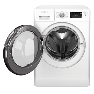 Whirlpool, 8 kg, depth 63 cm, 1400 rpm, white - Front load Washing machine