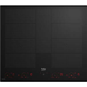 Beko, FlexiZone, width 58 cm, black - Built-in induction hob HII68811NT