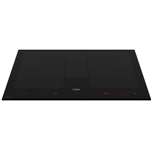 Beko, FlexiZone, width 58 cm, black - Built-in induction hob