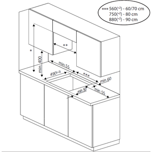 Beko, FlexiZone, laius 58 cm, must - Integreeritav induktsioonpliidiplaat