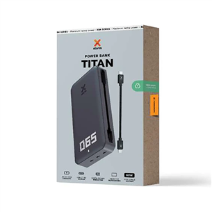 Xtorm Titan, 24 000 мАч, 60 Вт, черный - Внешний аккумулятор