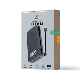 Xtorm Titan, 24 000 mAh, 60 W, must - Akupank