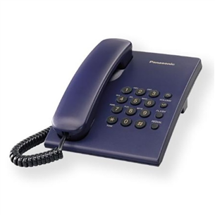 Panasonic, темно-синий - Настольный телефон KXTS500FXC