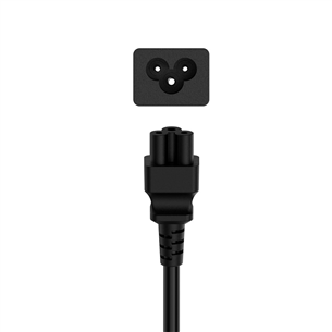 Hama Power Cord, 3-pin cloverleaf, must - Voolukaabel