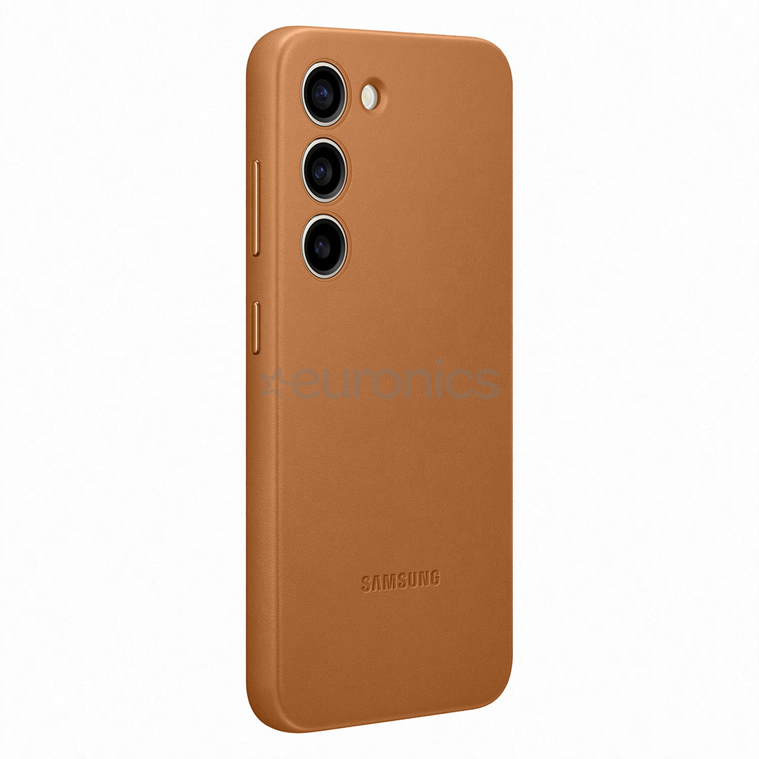 Samsung Leather Cover, Galaxy S23, camel - Leather case