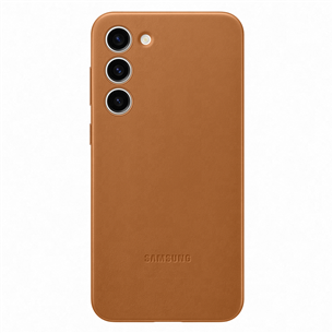 Samsung Leather Cover, Galaxy S23+, коричневый - Кожаный чехол EF-VS916LAEGWW