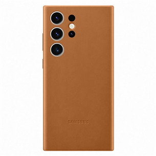 Samsung Leather Cover, Galaxy S23 Ultra, camel - Leather case