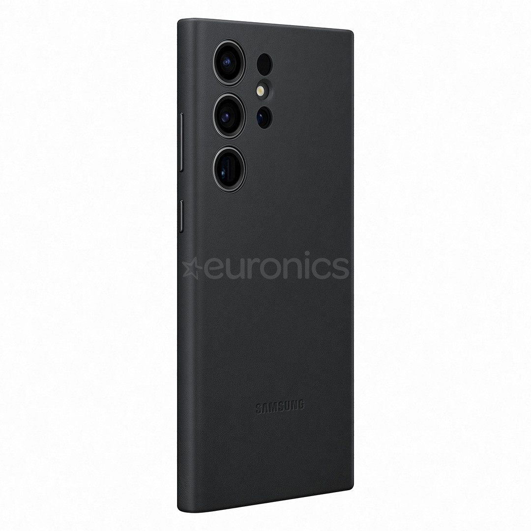 Samsung Leather Cover, Galaxy S23 Ultra, must - Nahast ümbris