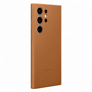 Samsung Leather Cover, Galaxy S23 Ultra, camel - Leather case