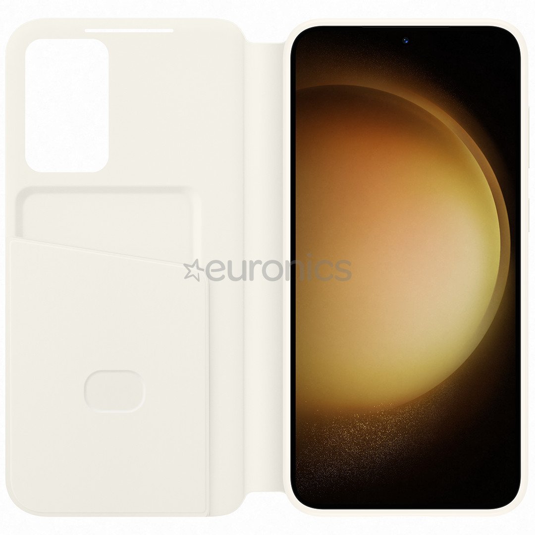 Samsung Smart View Wallet, Galaxy S23+, beige - Cover