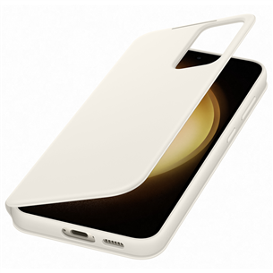 Samsung Smart View Wallet, Galaxy S23+, beige - Cover