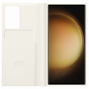 Samsung Smart View Wallet, Galaxy S23 Ultra, beige - Cover