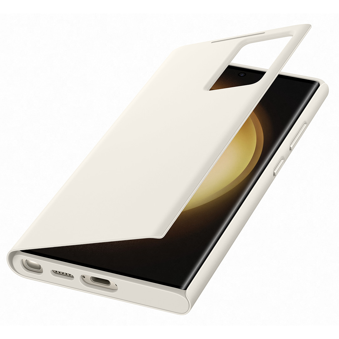 Samsung Smart View Wallet, Galaxy S23 Ultra, beige - Cover