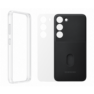 Samsung Frame cover, Galaxy S23, must - Nutitelefoni ümbris