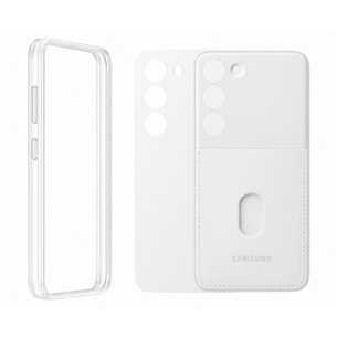 Samsung Frame cover, Galaxy S23, white - Smart phone case