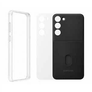 Samsung Frame cover, Galaxy S23+, must - Nutitelefoni ümbris