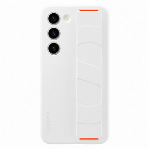 Samsung Silicone Grip Case, Galaxy S23, белый - Чехол EF-GS911TWEGWW