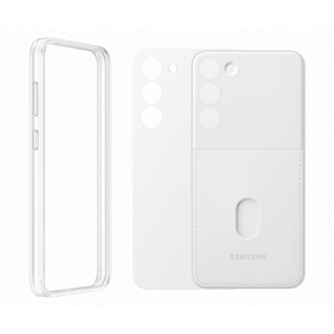 Samsung Frame cover, Galaxy S23+, white - Smart phone case