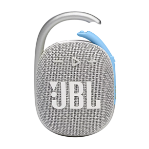 JBL Clip 4 Eco, valge - Kaasaskantav juhtmevaba kõlar