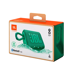 JBL GO 3 Eco, зеленый - Портативная беспроводная колонка