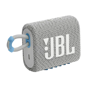 JBL GO 3 Eco, white - Portable Wireless Speaker