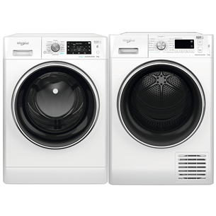 Whirlpool, 9 kg + 9 kg - Pesumasin + pesukuivati FFD9469BCV+FFTM119X3