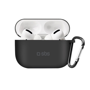 SBS, Apple AirPods Pro, силикон, черный - Чехол TEAPPRO2K