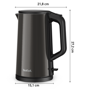 Tefal Double Layer, 1,5 L, 2000 W, hall - Veekeetja