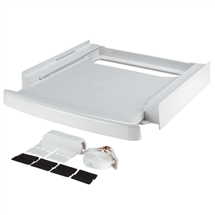 Whirlpool, white - Stacking kit with pull-out shelf