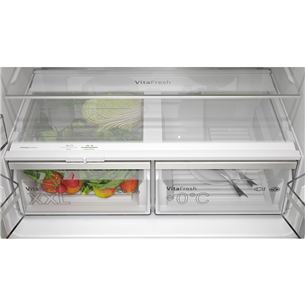 Bosch Series 6, French Door, 605 L, 183 cm, stainless steel - SBS-Refrigerator