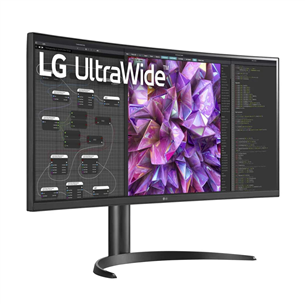 LG UltraWide WQ75C, 34'', QHD, LED IPS, USB-C, curved, black - Monitor