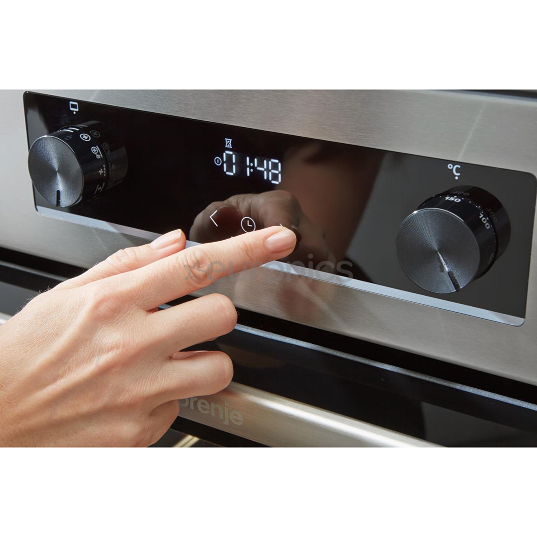 Gorenje, 71 L, laius 60 cm, roostevaba teras - Gaasipliit elektriahjuga