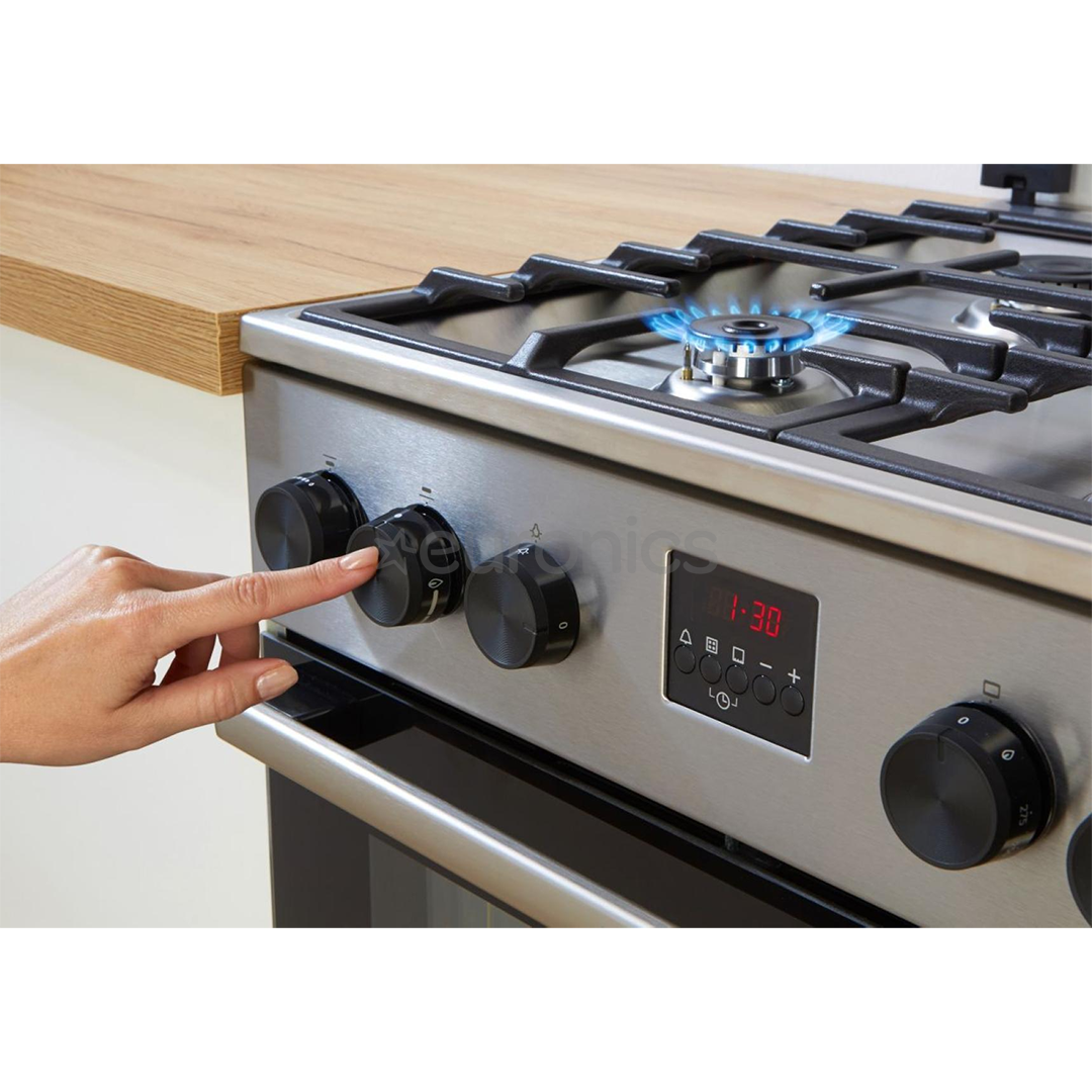 Gorenje, 71 L, laius 60 cm, roostevaba teras - Gaasipliit elektriahjuga
