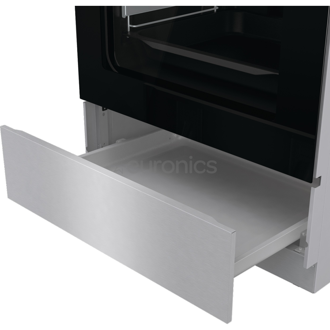 Gorenje, 71 L, laius 60 cm, roostevaba teras - Gaasipliit elektriahjuga