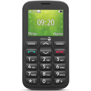 Doro 1380, must - Mobiiltelefon