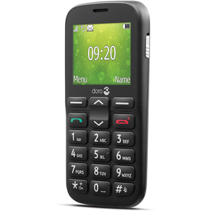 Doro 1380, must - Mobiiltelefon