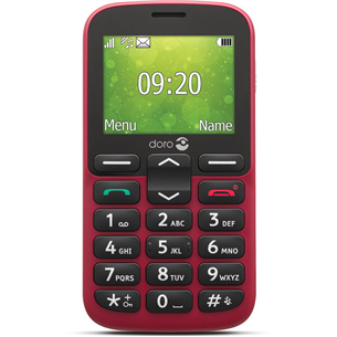 Doro 1380, punane - Mobiiltelefon DORO1380RED