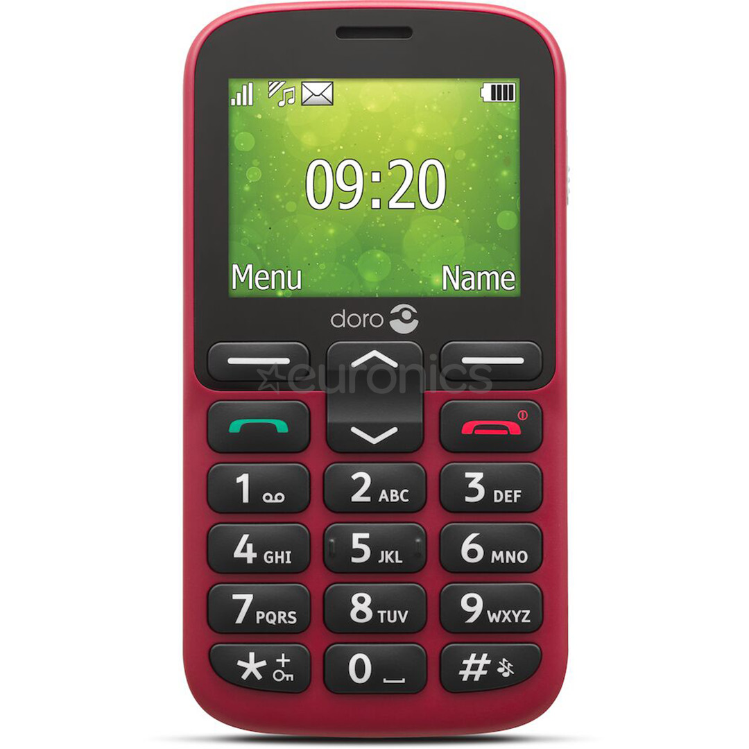 Doro 1380, punane - Mobiiltelefon