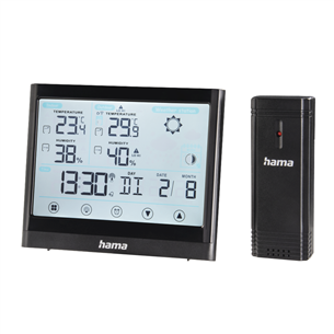 Hama Full Touch, black - Weather station