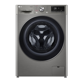 LG, Slim Steam, 8.5 kg / 5 kg, depth 47.5 cm, 1200 rpm, silver - Washer-Dryer Combo