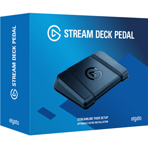 Elgato Stream Deck Foot Pedal, must - Jalapedaal