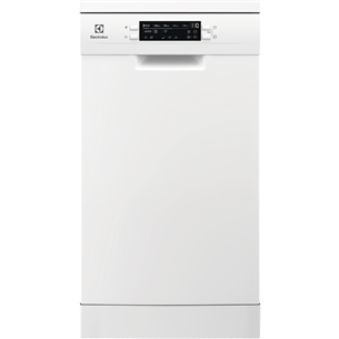 Electrolux 600 Slim, 10 nõudekomplekti, laius 44,6 cm, valge - Eraldiseisev Nõudepesumasin ESS43210SW