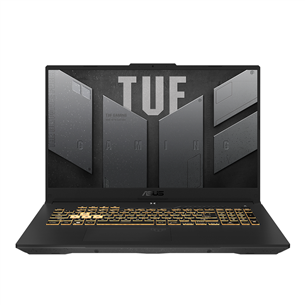 Asus TUF Gaming F17 (2022), 17.3'', FHD, 360 Hz, i7, 16 GB, 512 GB, RTX 3060, W11H, gray - Notebook FX707ZM-KH082W