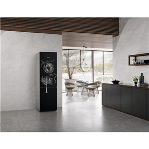 Miele Blackboard edition, NoFrost,373 L,  height 202 cm, black - Refrigerator
