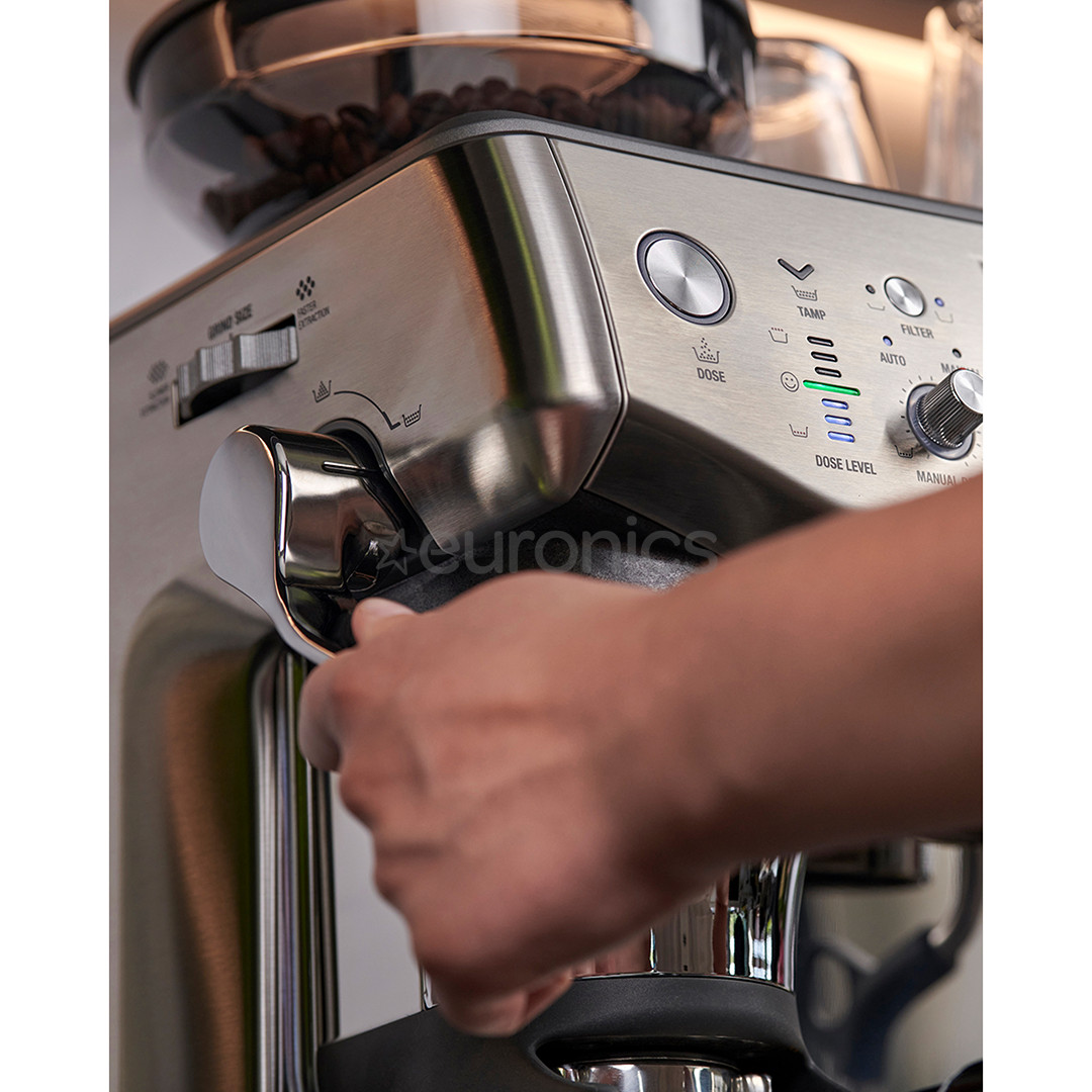 Sage the Barista Express Impress, roostevaba teras - Poolautomaatne espressomasin